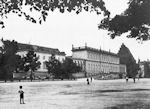 Widok fasady gwnej zamku - zdjcie z okresu 1920 - 1939